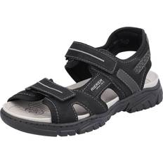 Rieker Men Slippers & Sandals Rieker 22750-00 Mens Adjustable Sandals Black: