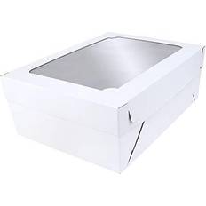 White Cake Tins O Creme Box Sized Cake Pan