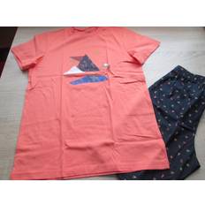 Pojkar Kort Pyjamas Ekologisk Bomull - Papaya