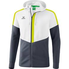 Erima Squad Training Jacke - White/Slate Grey/Bio Lime