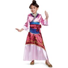 Disguise Mulan Deluxe Costume Pink Medium 7-8