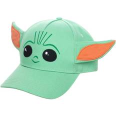 Star Wars Hats BioWorld Grogu Star Wars Adult Green Face Adjustable Hat