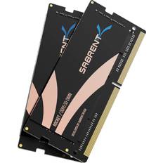 Minipc SABRENT Rocket DDR5 32GB SO-DIMM 4800MHz Memory Kit (2x16GB) for Laptop, Ultrabook, and Mini-PC (SB-DR5S-16GX2)