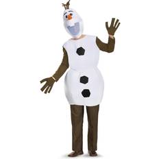 Disguise Frozen Adult Olaf Costume Brown/White