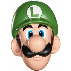 Disguise Luigi Adult Mask Green/Skin Color