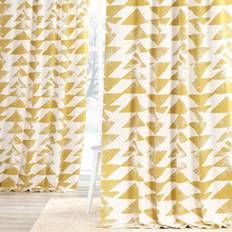 Exclusive Fabrics & Furnishings Half Price Drapes Modern Triangular Geometric Curtains 84 Inches 127x213.36cm