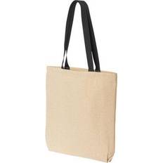 Black Fabric Tote Bags Liberty bags natural tote with contrast-color handles 8868