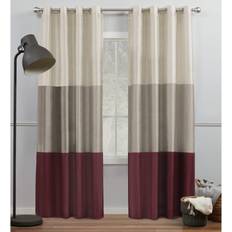 Curtains Chateau randig fusksilke
