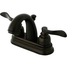 Elements Of Design Kingston Brass KB8615NFL 4 in Centerset Bathroom Faucet Oil Rubbed Bronze Brown, Bronze