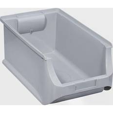 Open fronted storage bin, LxWxH 355 x 205 x 150 mm, pack of 12, grey