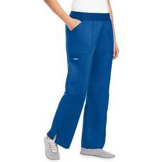 Cherokee Plus Women's Mid-Rise Straight-Leg Pull-On Pant Scrubs in Royal Size XL