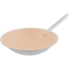 Beige Wok Pans Matfer Bourgeat 687835 Elite 13