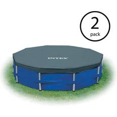 12 foot round pool Intex 12 foot round frame easy set above ground swimming pool cover 2 pack