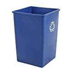 Cleaning Equipment & Cleaning Agents Rubbermaid Untouchable 35 Gallon Blue Square Recycle Bin Kit