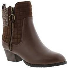 Pink Chelsea Boots Ros Hommerson Wide Width Women's Reese Booties in Brown Size W