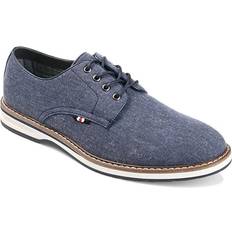 Blue - Men Derby Vance Co. Ammon Men's Casual Dress Shoes, 10.5, Blue