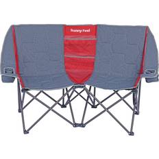 Camping & Outdoor Sunnyfeel outdoor portable double loveseat camping chair with cup holders, red