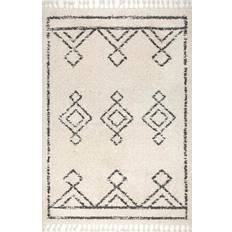 Carpets & Rugs Nuloom USA Off Temara Moroccan Diamond Drop Tassel Blue, White