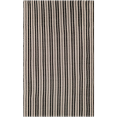 Black and white stripe rug Area Conservatory Ticking Stripe Brown, Black, White