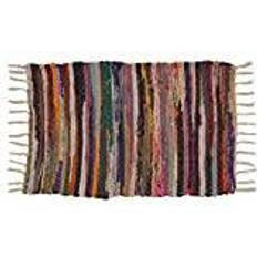 Saro Lifestyle Multi-Colored Chindi Placemats Set of 4 Place Mat Multicolour