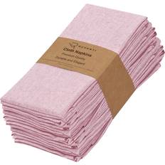 Polyester Cloth Napkins RUVANTI Ruvanti 12 Cloth Napkin Pink