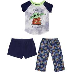 AME Sleepwear Grogu Child Girls Sleep Set - Gray/Green/Blue
