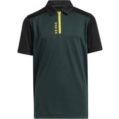 Golf Tops adidas Boys'1/4 Zip Golf Polo, Medium, Shadow Green