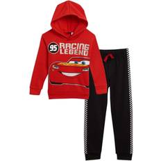 Tracksuits Disney Lightning McQueen Little Boys Pullover Hoodie and Pants Set Red/Black