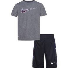 Schwarz Sonstige Sets Nike Boys 4-7 DRI-Fit Tee & Shorts Set, Boy's, Grey