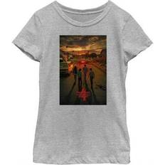 Tops Fifth Sun Girl's stranger things four friends apocalypse poster t-shirt