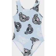 Burberry Kids Light Blue swimsuit for girls