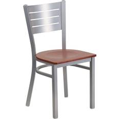 Kitchen Chairs Flash Furniture HERCULES Series Silver Slat Kitchen Chair