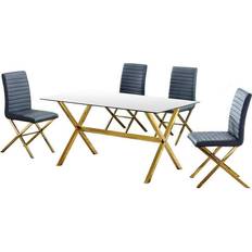 Gold Dining Sets Best Master Furniture Timber 5 Dining Set 2