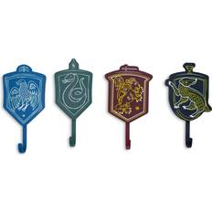 Harry Potter Hogwarts Houses Wall Hooks Storage Rack Set of 4 Percha