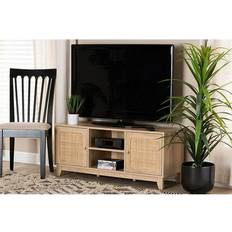 Tv stand light wood Baxton Studio Elsbeth Light Brown/Natural TV Bench