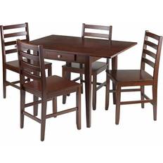 Kitchen table sets Winsome Wood 94561 Hamilton 5-Pc Drop Leaf Dining Set 5pcs