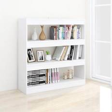 Book Shelves vidaXL Cabinet Room Divider White 100 x 30 x 103 cm Book Shelf