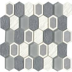 Emser Tile Literati 1.62" Beveled Engineered Stone Mosaic Natural Stone/Mixed Material/Glass/Marble Wayfair