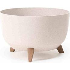 Holz Töpfe Siena Garden Pflanzgefäß Eco-Oslo,beige 40cm