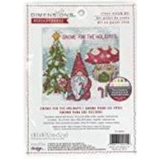 Dimensions Dimensions Counted Cross Stitch Kit 6"X6"-Gnome For The Holidays 14 Count -70-09002