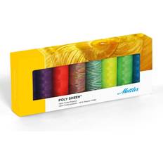 Multicolore Fils à Coudre Mettler polysheen assorted embroidery neons thread pack 8 x 200m spools