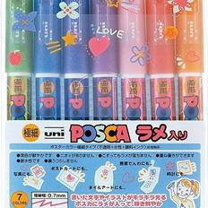 Mitsubishi Pencil Aqueous Pen Posca Lame Extra Fine 7 Colors PC1ML7C