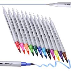 Yellow Brush Pens Mr. Pen Dual Tip Brush Pens 12 Colors
