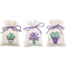 Vervaco sachet bags counted cross stitch kit 3.25"x4.75"-provence 14 count 3/p