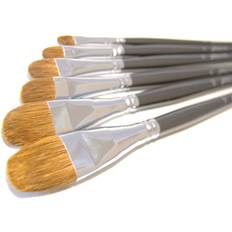 Brushes Creative Red sable filbert paint brushes set of 6 acrylic, watercolor, mixed media o