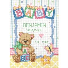 Cross Stitch Kits Needlework Kits Dimensions/Baby Hugs Counted Cross Stitch Kit 5"X7"-Baby Blocks Birth Record 14 Count