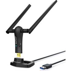 Wifi usb adapter BrosTrend BrosTrend 1200Mbps Long Range USB WiFi Dongle Adapter; Dual Band Wireless 5GHz/867Mbps 2.4G/300Mbps; 2 X 5dBi WiFi Antennas; USB 3.0; Network