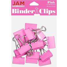 Jam Paper Colored Binder 5/8 Capacity, Pink, 15/Pack 339BCPI