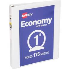 Office Supplies Avery 1" Round Ring Binder Sheet Economy View