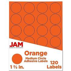 Orange Labels Jam Paper Circle Label Sticker Seals